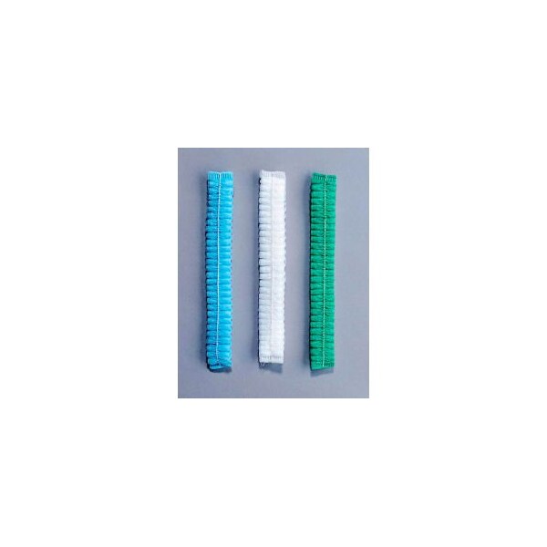 Keystone Safety Pleated Polypropylene Bouffant Cap, 100% Latex Free, White, 24, PK10 111NWI-10-24-WHITE-1BG - main